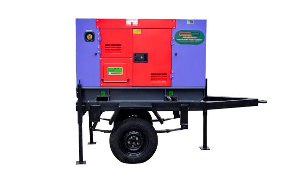 genset perkins trailer front view