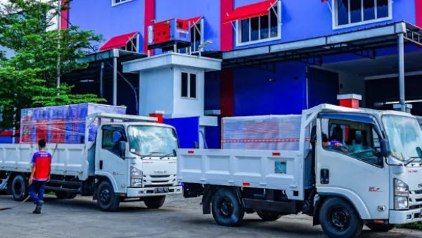 pengiriman genset perkins ke pelanggan